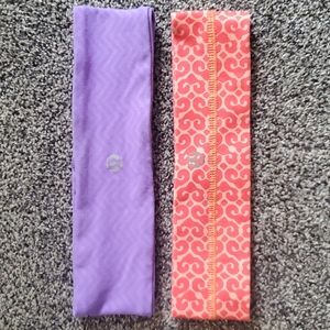 2 Lululemon fly away athletic headbands One Size